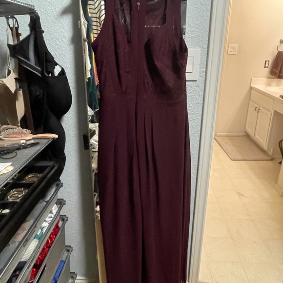 City Chic - Paneled bodice maxi dress - plum - Picture 4 of 6